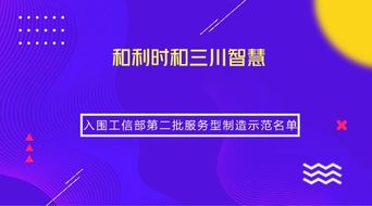 两家仪器仪表企业荣获工信部服务型制造示范称号，引领信息系统集成服务新篇章